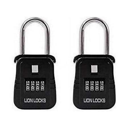 Lion Locks 12 Keyed-Alike Padlocks w/ 1.25” Shackle Keys - Zenithce