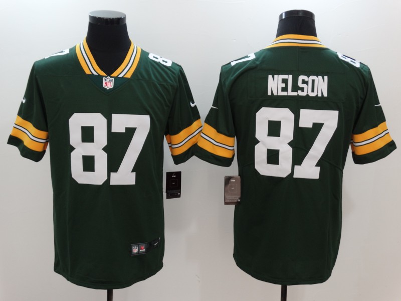 Green Bay Packers #87 Jordy Nelson Green Vapor Untouchable Player Limited Jersey - Zenithce