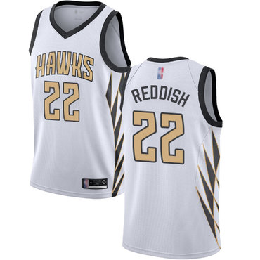 Hawks #22 Cam Reddish White Swingman City Edition 2018-19 Jersey - Zenithce