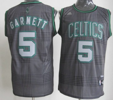 Boston Celtics #5 Kevin Garnett Black Rhythm Fashion Jersey - Zenithce