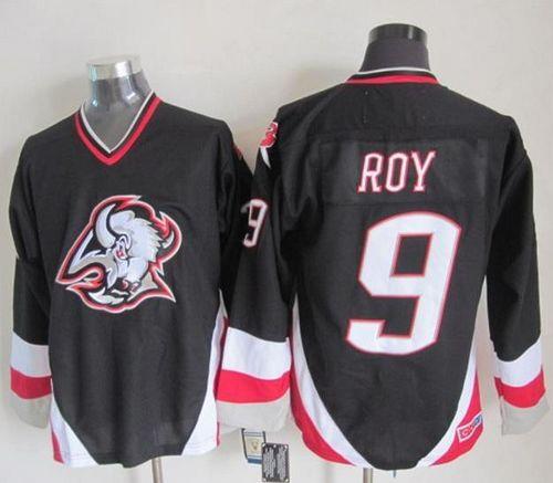 Sabres #9 Derek Roy Black CCM Throwback Stitched Jersey - Zenithce
