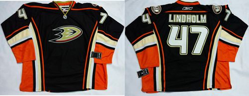 Ducks #47 Hampus Lindholm Black Home Stitched Jersey - Zenithce