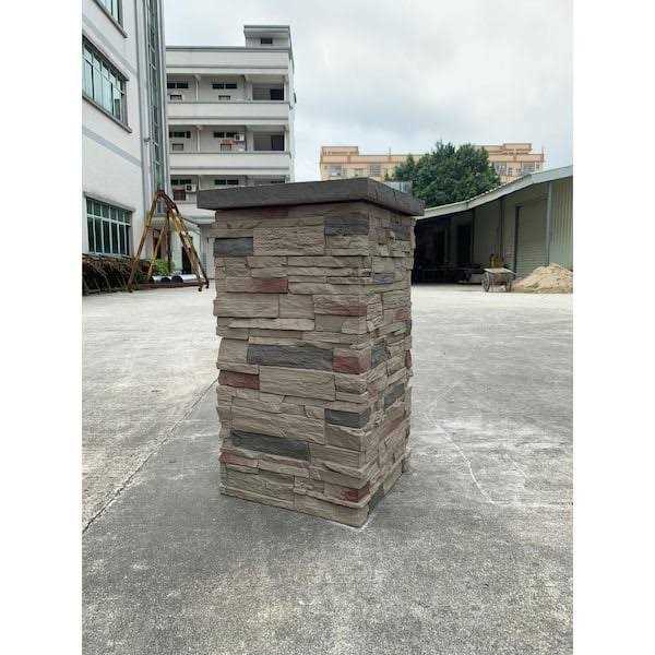 NextStone Faux Polyurethane Stone Column Wrap - Zenithce