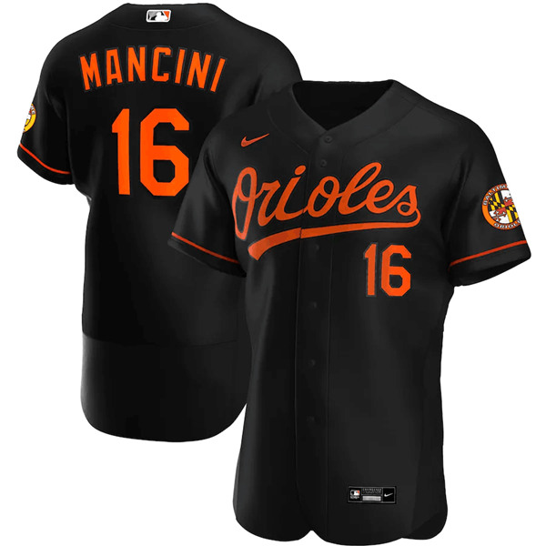 Baltimore Orioles #16 Trey Mancini Black Flex Base Stitched Jersey - Zenithce
