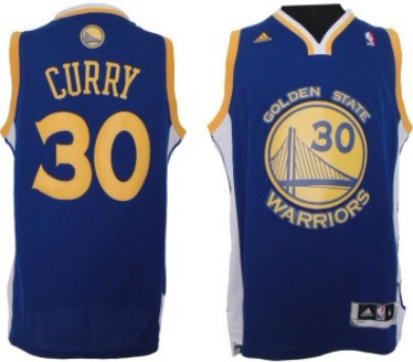 Golden State Warriors #30 Stephen Curry Revolution 30 Swingman Blue Jersey - Zenithce