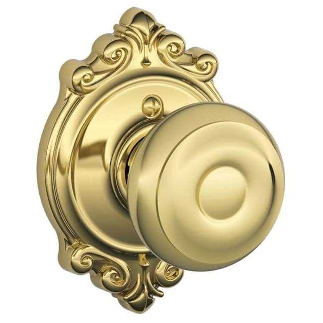 Schlage Georgian Knob with Brookshire Trim F170GEO - Zenithce