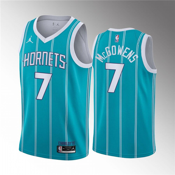 Charlotte Hornets #7 Bryce McGowens 2022 Draft Stitched Jersey - Zenithce