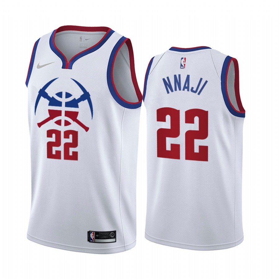 Denver Nuggets #22 Zeke Nnaji White Swingman 2020-21 Earned Edition Jersey - Zenithce