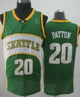 Seattle Supersonics #20 Gary Payton 2007-08 Green Swingman Jersey - Zenithce