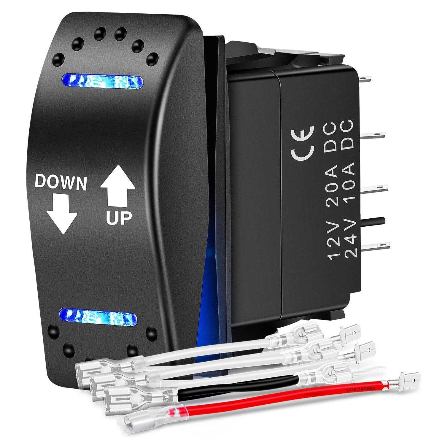 Nilight 90101E 5Gang Multi-Function 5 Gang Rocker Dual USB Charger + Digital Volmeter +12v Outlet Pre-Wired Switch Panel with Circuit Breakers for RV - Zenithce