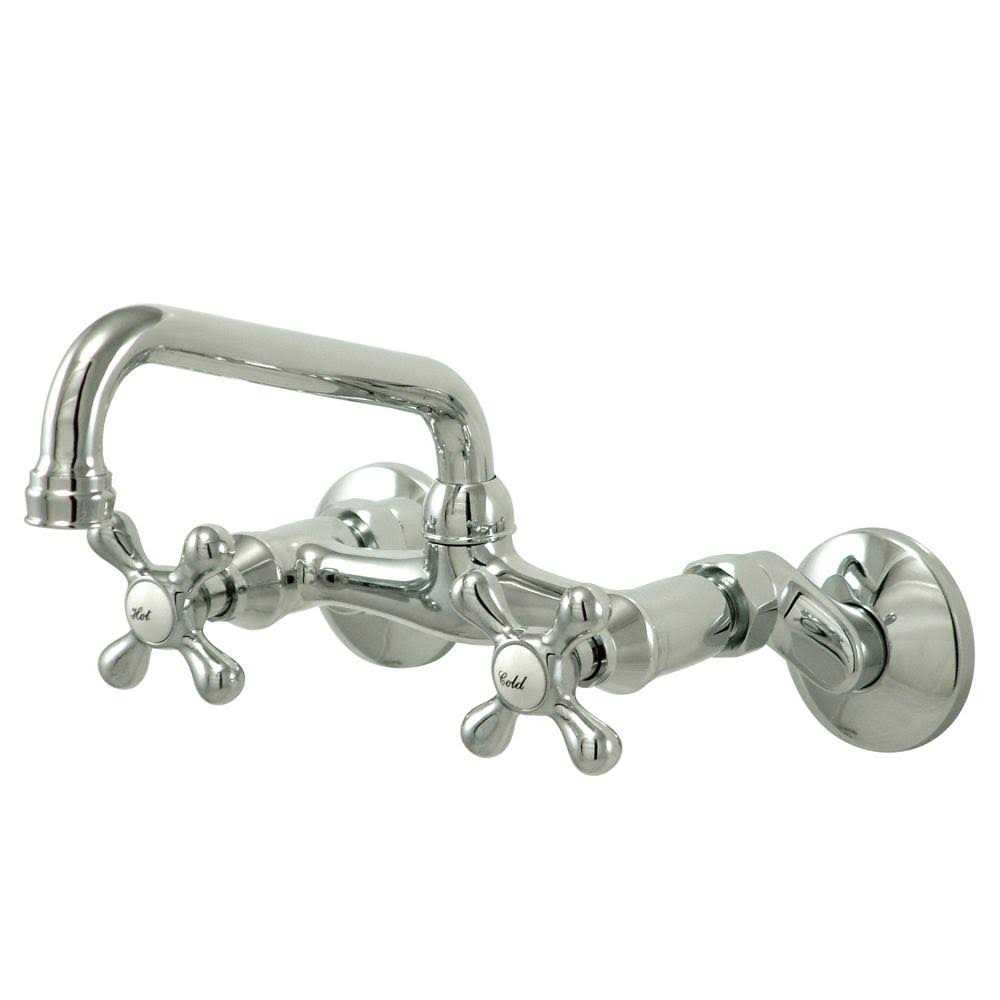 Kingston Brass Two Handle Wall Mount Kitchen Faucet - Zenithce