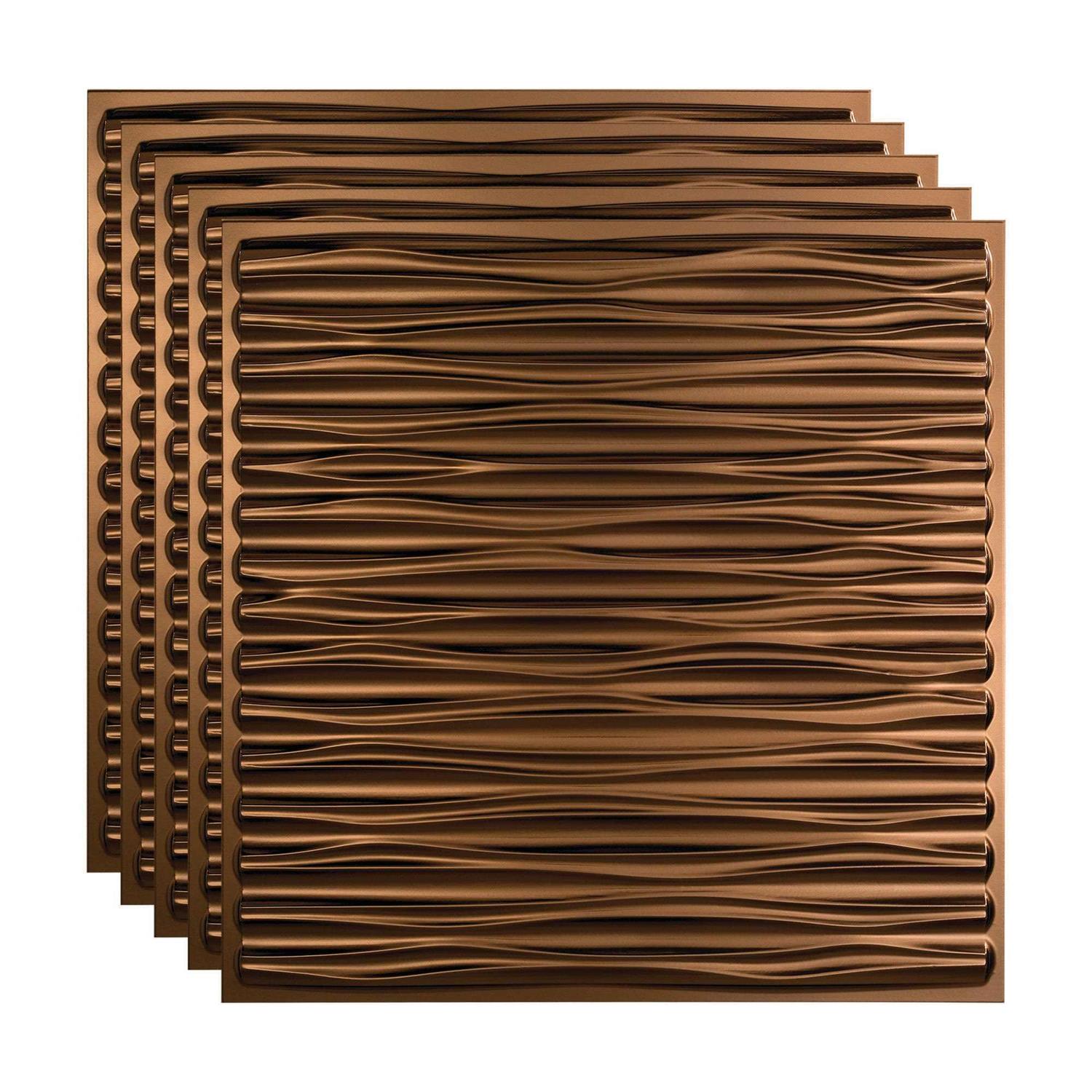 Fasade Dunes Decorative Vinyl 2ft x 2ft Lay In Ceiling Tile - Zenithce
