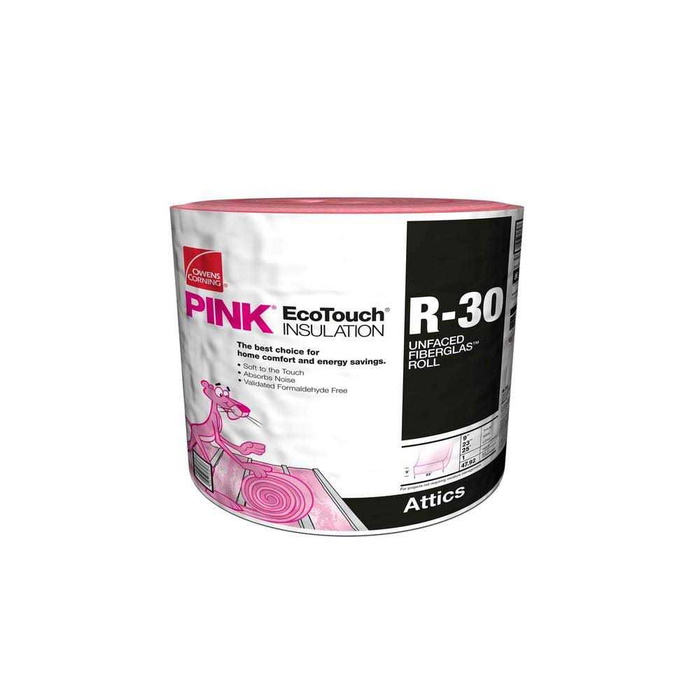 Owens Corning R 30 Unfaced Fiberglass Insulation Roll 15 in. x 25 ft - Zenithce