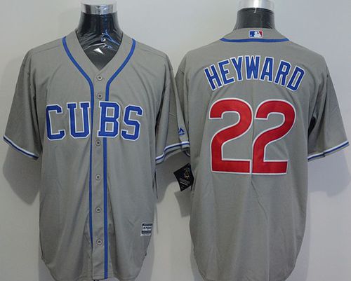 Cubs #22 Jason Heyward Grey New Cool Base Alternate Road Stitched Jersey - Zenithce