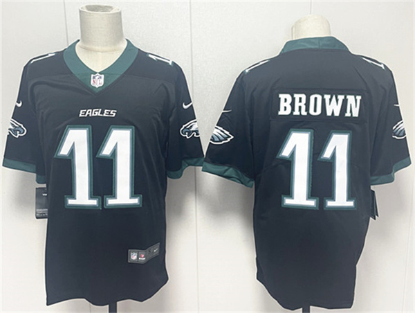 Philadelphia Eagles #11 A.J. Brown Black 2024 New Vapor Untouchable Limited Football Stitched Jersey - Zenithce