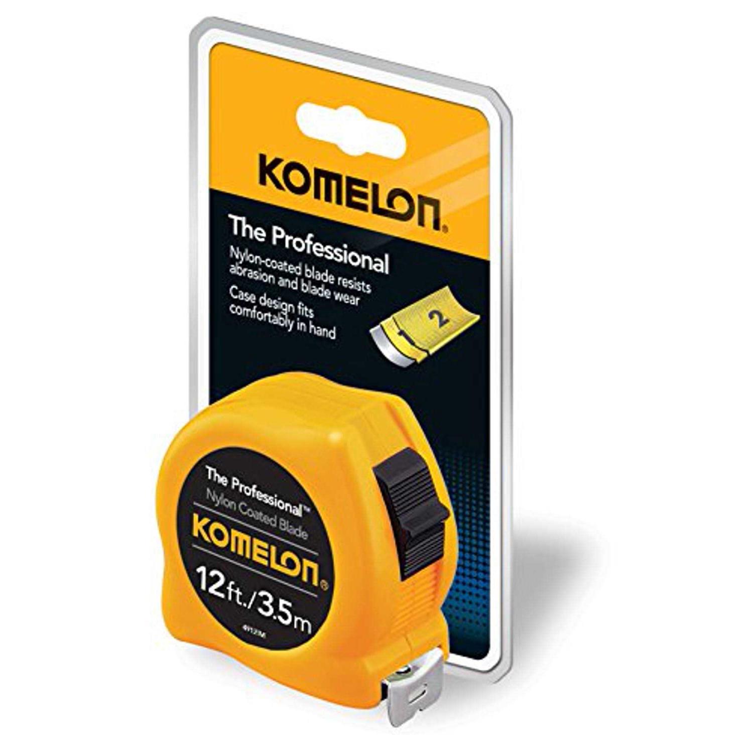Komelon The Professional 3.5m/12 Ft. Metric/SAE Tape Measure 4912im - Zenithce