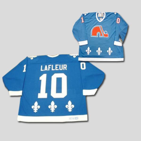 Nordiques #10 Guy Lafleur Stitched CCM Throwback Blue Jersey - Zenithce