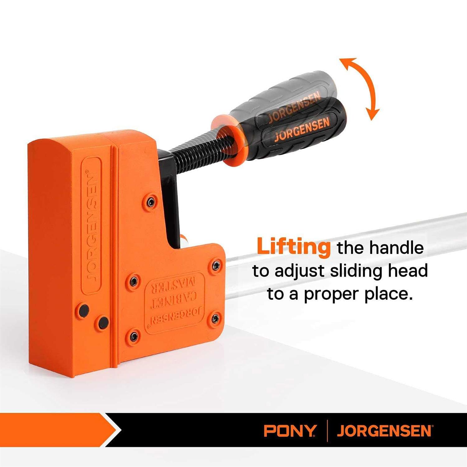 Jorgensen Cabinet Master 24-inch 90 Parallel Jaw Bar Clamp 2-Pack - Zenithce