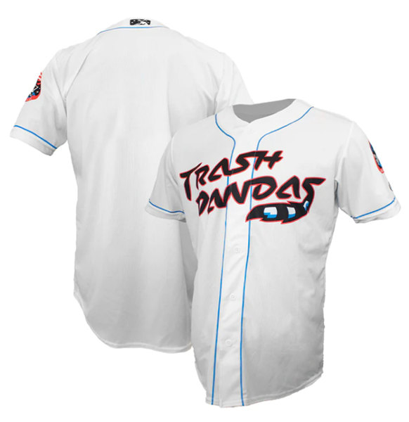 Rocket City Trash Pandas Blank White Cool Base Stitched Jersey - Zenithce