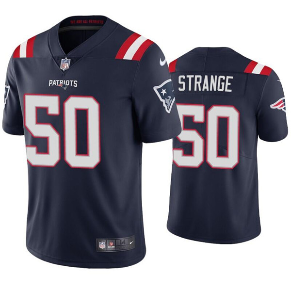 New England Patriots #50 Cole Strange Navy Vapor Untouchable Limited Stitched Jersey - Zenithce