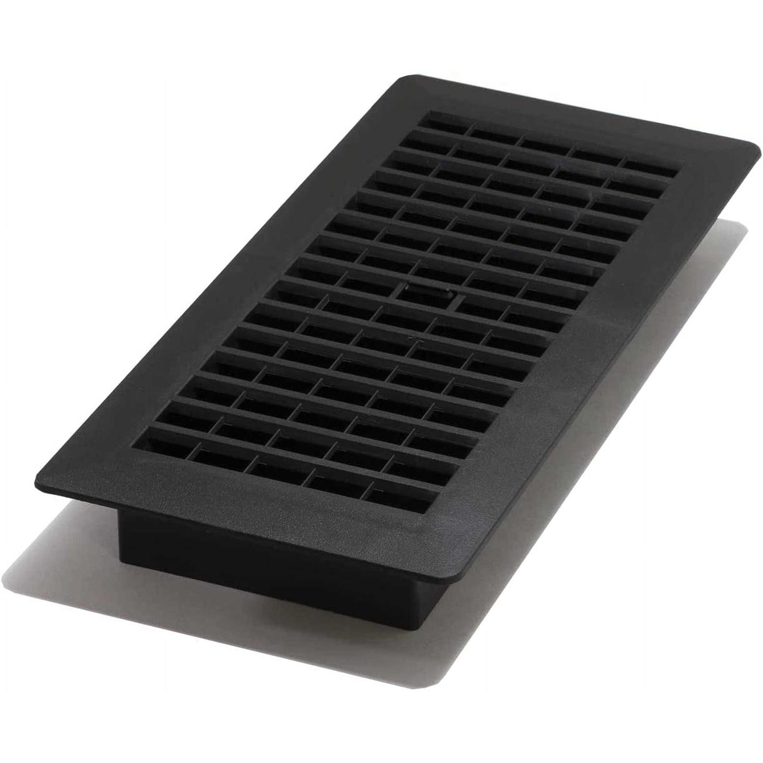 Decor Grates 4 inch x 10 inch steel finish Gothic design floor register - Zenithce