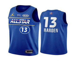 2021 All-Star #13 James Harden Blue Eastern Conference Stitched Jersey - Zenithce