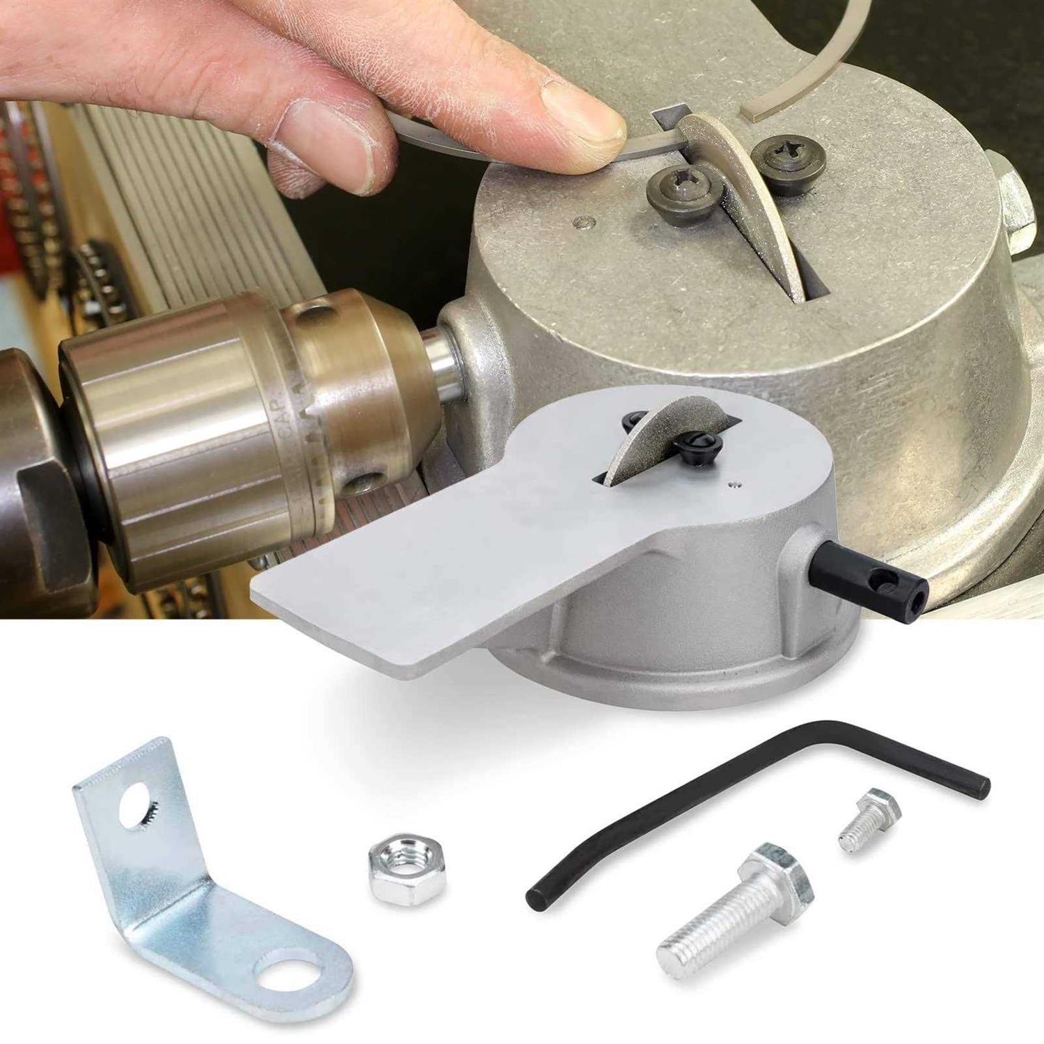 Manual Piston Ring Filer includes 120 Grit Carbide Grinding Wheel Replace 66785 - Zenithce