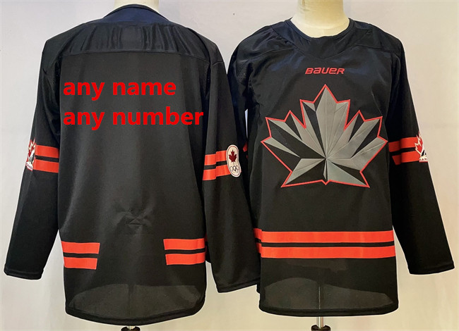 Canada Custom Black 2026 Stitched Jersey - Zenithce