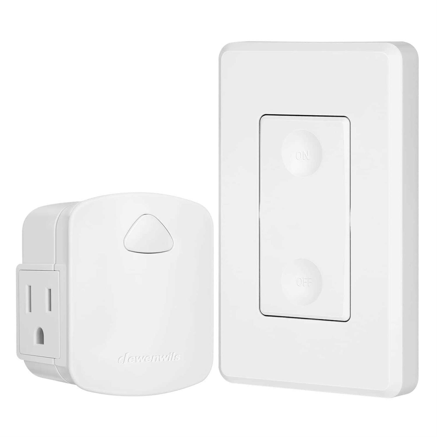 DEWENWILS Wireless Light Switch and Receiver Kit No in-Wall Wiring Required - Zenithce