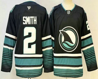 San Jose Sharks #2 Will Smith Black Authentic Jersey - Zenithce