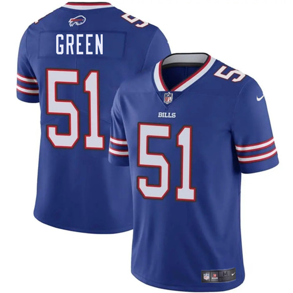 Buffalo Bills #51 Kendrick Green Blue 2025 Vapor Untouchable Limited Stitched Jersey - Zenithce