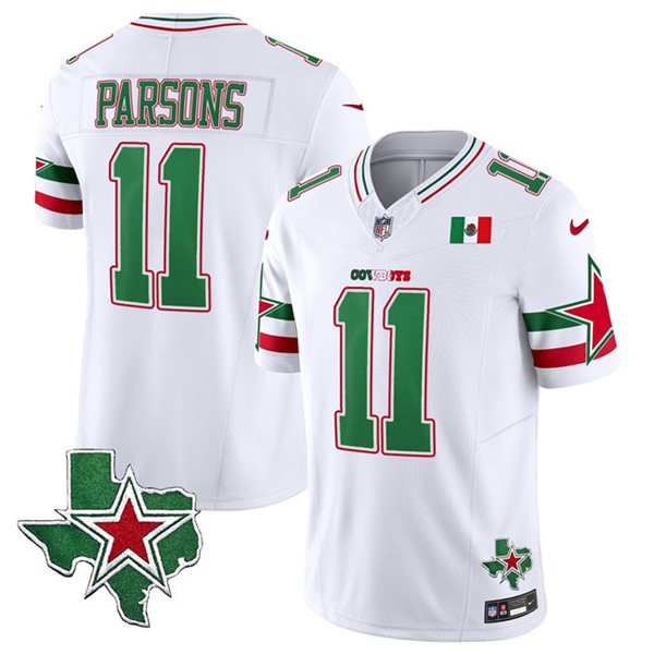 Dallas Cowboys #11 Micah Parsons 2024 Mexico White F.U.S.E. Limited Stitched Jersey - Zenithce
