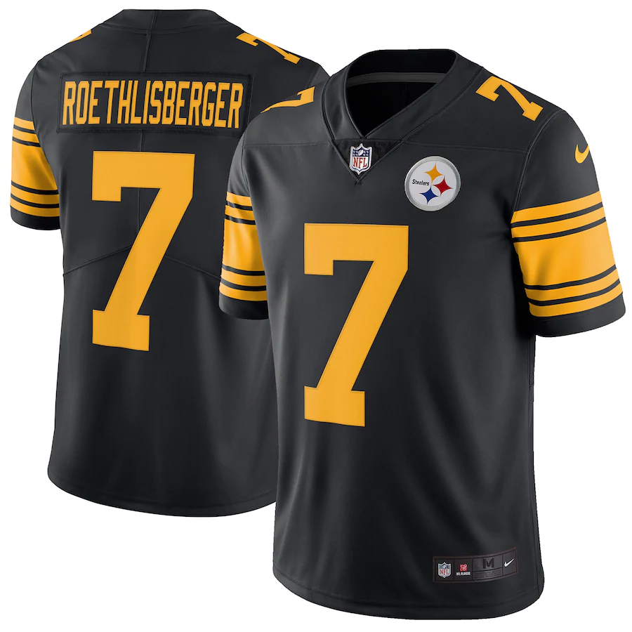 Pittsburgh Steelers #7 Ben Roethlisberger Black Vapor Untouchable Limited Stitched Jersey - Zenithce