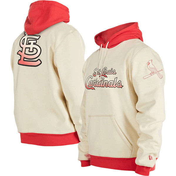 St. Louis Cardinals White Color Pack Team Front Back Pullover Hoodie - Zenithce