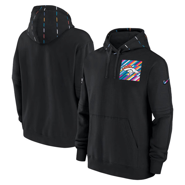 Denver Broncos Black 2023 Crucial Catch Club Pullover Hoodie - Zenithce