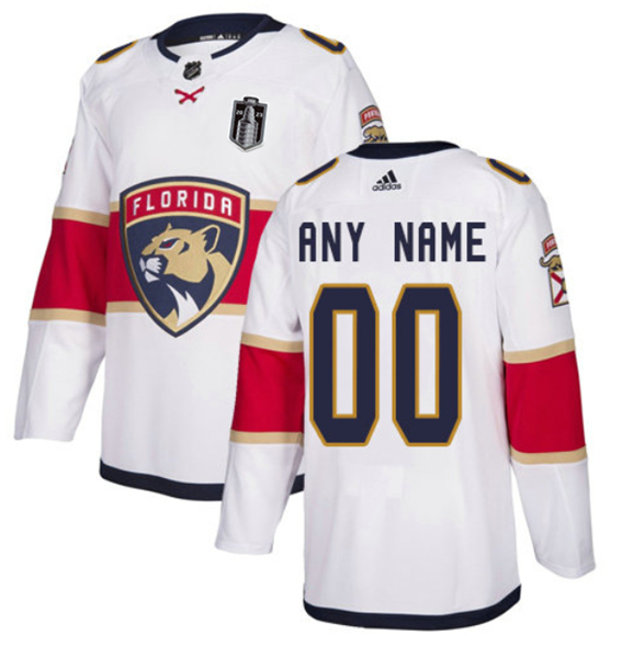 Florida Panthers Custom White 2023 Stanley Cup Final Stitched Jersey - Zenithce