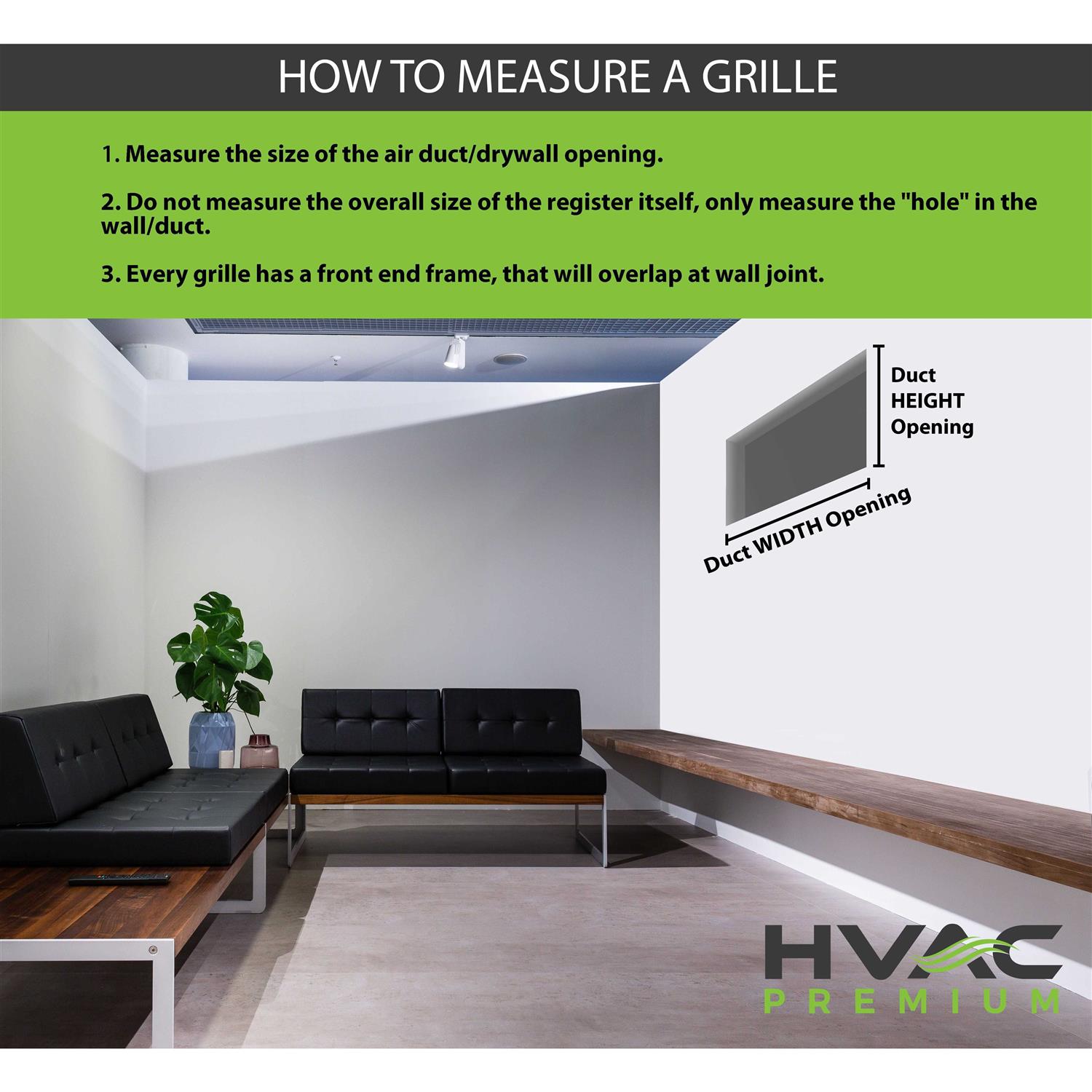 Truaire 3.5 inch Depth Stamped Steel Triangular Baseboard Grill - Zenithce