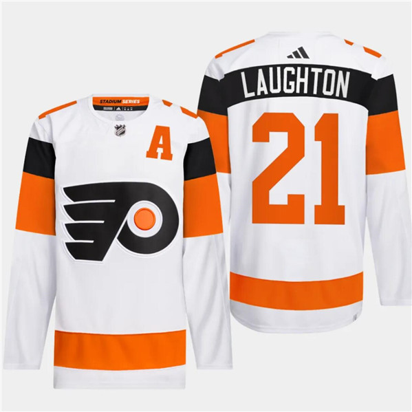Philadelphia Flyers #21 Scott Laughton White 2024 Stadium Series Stitched Jersey - Zenithce