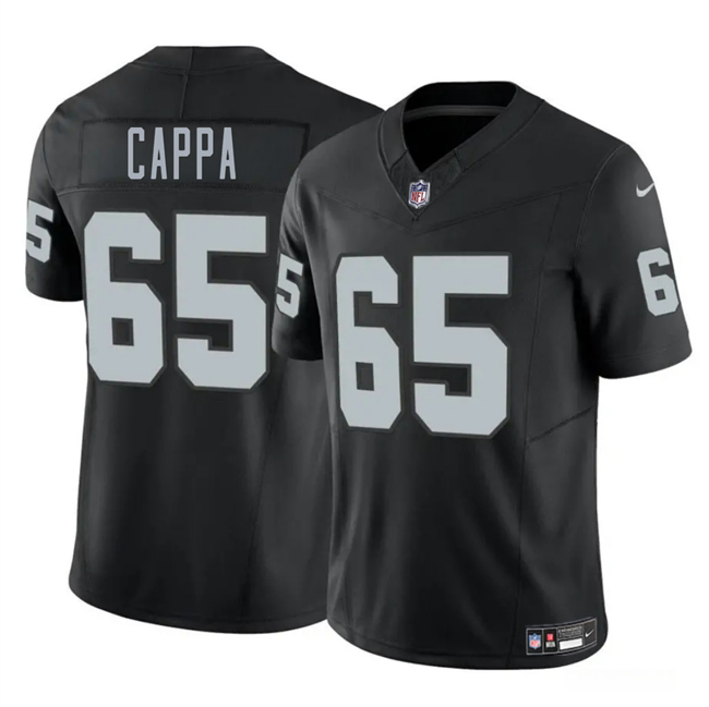 Las Vegas Raiders #65 Alex Cappa Black 2025 F.U.S.E. Vapor Stitched Jersey - Zenithce