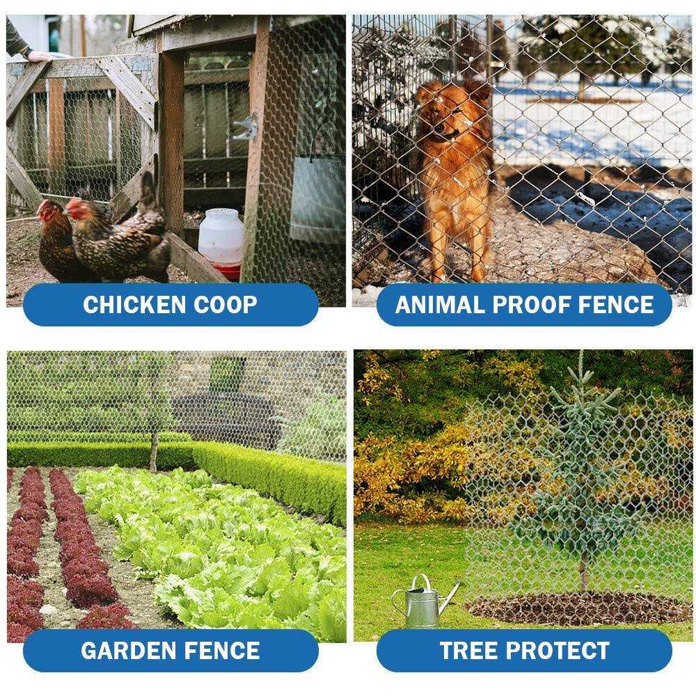 Fencer Wire 20-Gauge Poultry Netting with 2 in. Mesh - Zenithce