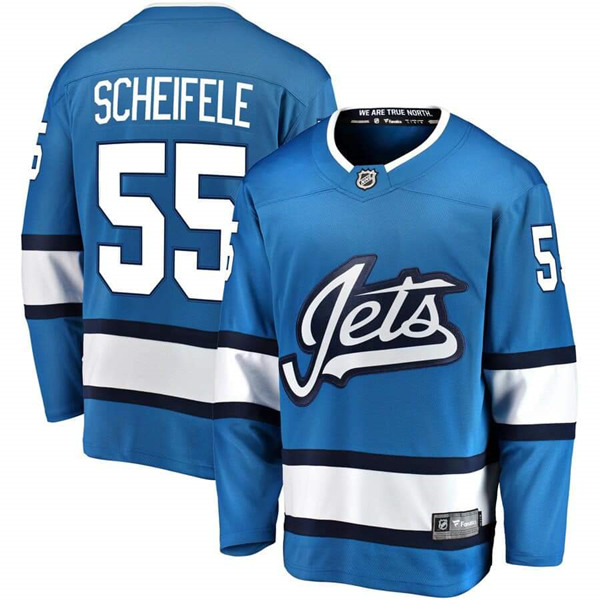 Winnipeg Jets #55 Mark Scheifele Blue Stitched Jersey - Zenithce
