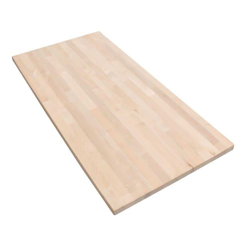 HARDWOOD REFLECTIONS 25 in. D Walnut Stained Hevea Butcher Block Countertop in With Live Edge - Zenithce