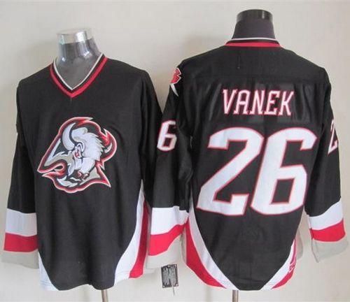 Sabres #26 Thomas Vanek Black CCM Throwback Stitched Jersey - Zenithce