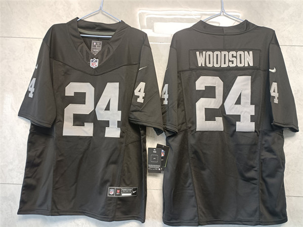 Las Vegas Raiders #24 Charles Woodson Black 2023 F.U.S.E Vapor Untouchable Stitched Jersey - Zenithce