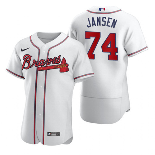 Atlanta Braves #74 Kenley Jansen White Flex Base Stitched Baseball Jersey - Zenithce