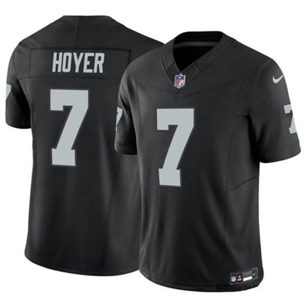 Las Vegas Raiders #7 Brian Hoyer Black 2023 F.U.S.E Vapor Untouchable Stitched Jersey - Zenithce