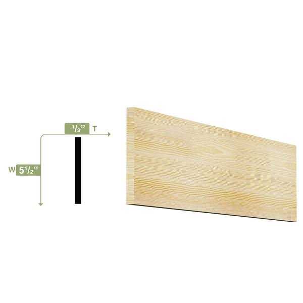 Unbranded 1-in x Unfinished #2 Pine Board - Zenithce