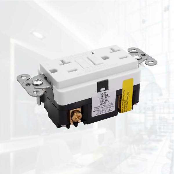 Faith 20A Gfci Outlet Slim GFI Receptacle with Wall Plate - Zenithce