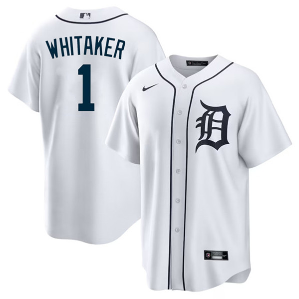 Detroit Tigers #1 Lou Whitaker White Cool Base Stitched Jersey - Zenithce
