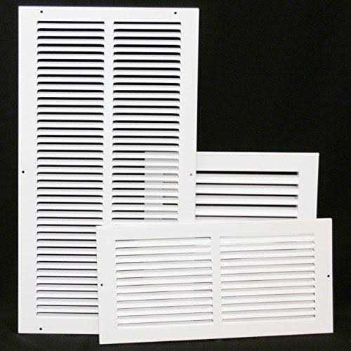 Truaire 16 in. H x 16 in. W 1-Way Powder Coat White Steel Return Air Grille - Zenithce